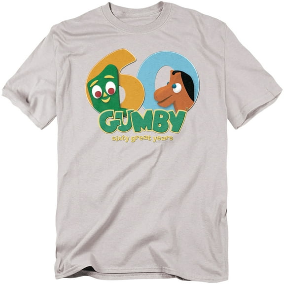 Gumby Men's  60th T-shirt Silver