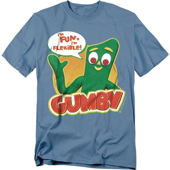 Gumby Men's Fun & Flexible T-shirt XX-Large Blue