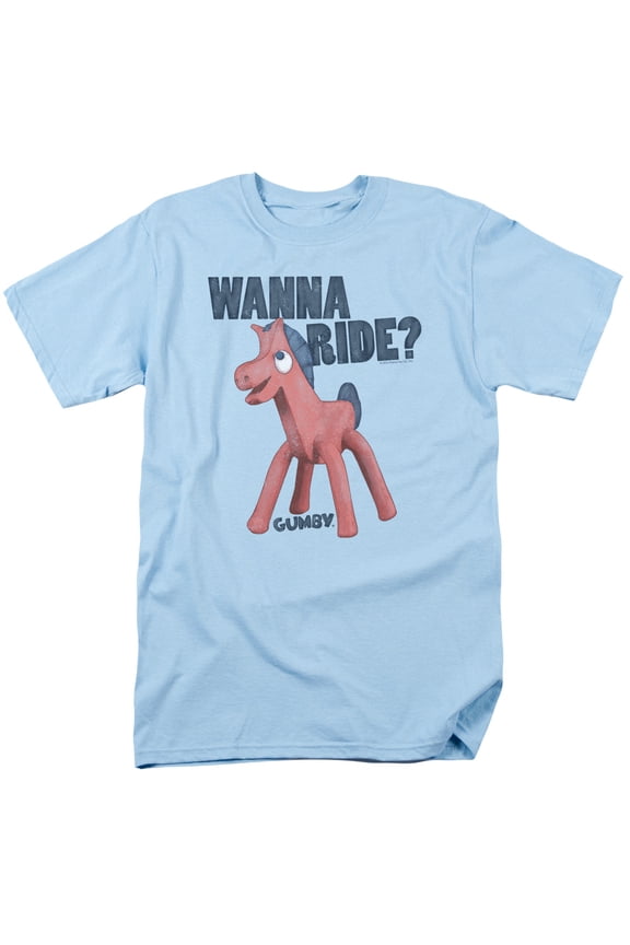 Gumby Men's Wanna Ride T-shirt Blue