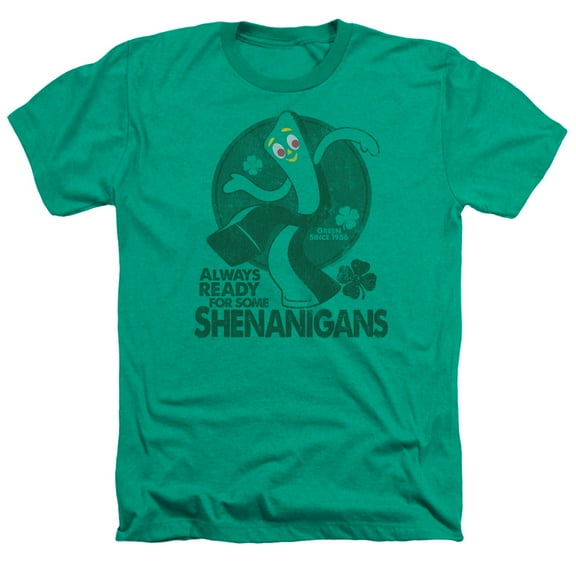 Gumby - More Shenanigans - Heather Short Sleeve Shirt - Small