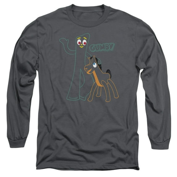 Gumby - Outlines - Long Sleeve Shirt - Medium