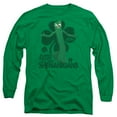 thumbnail image 1 of Gumby Shenanigans Long Sleeve Adult 18/1 T-Shirt Kelly Green, 1 of 1