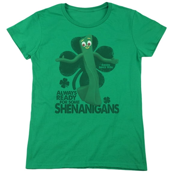 Gumby Shenanigans S/S Women's T-Shirt Kelly Green