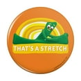thumbnail image 1 of Gumby Stretching That's A Stretch Exercise Kitchen Refrigerator Locker Button Magnet, 1 of 5