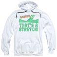 thumbnail image 1 of Trevco Gumby-Thats A Stretch Adult Pull-Over Hoodie, White - 2X, 1 of 2