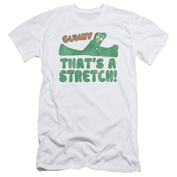 Gumby That’S A Stretch S/S Adult 30/1 T-Shirt White
