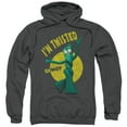 thumbnail image 1 of Gumby Twisted Adult Pullover Hoodie Sweatshirt Charcoal, 1 of 1