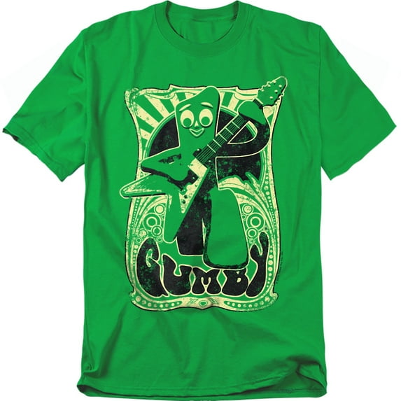 Gumby T-Shirt Vintage Rock Poster Unisex Graphic Tee For Men & Women
