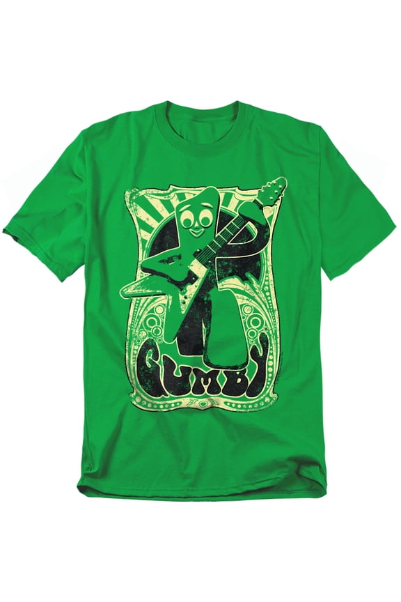 Gumby T-Shirt Vintage Rock Poster Unisex Graphic Tee For Men & Women