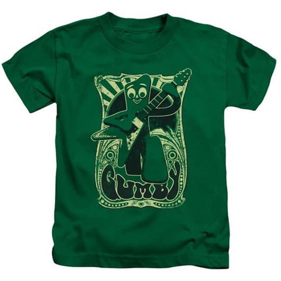 Gumby-Vintage Rock Poster Short Sleeve Juvenile 18-1 Tee- Kelly Green - Large 7