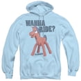 thumbnail image 1 of Gumby Wanna Ride Adult Pullover Hoodie Sweatshirt Light Blue, 1 of 1