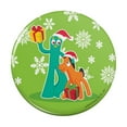thumbnail image 1 of Gumby and Pokey Exchanging Gifts For Christmas Pinback Button Pin, 1 of 5