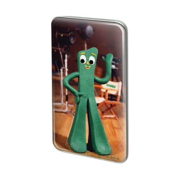 Gumby on Movie TV Set Metal Rectangle Lapel Hat Pin Tie Tack Pinback