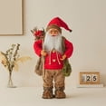 thumbnail image 1 of Gumesh 12-Inch Standing Santa Claus Doll - Classic Christmas Figure for Tabletop, Mantel & Window Display, Festive Decor, 1 of 6
