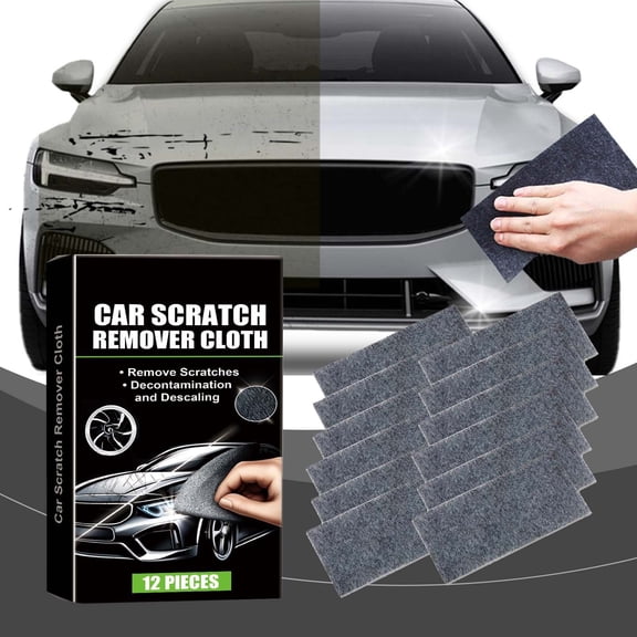 Gumesh 12 Piece Nano Scratch Remover, Magic Fix for All Car Scratches, Scratch Remover with 1PCS Nano Sparkle Cloth, Quick Repair Scratches and Restore Shine for Car