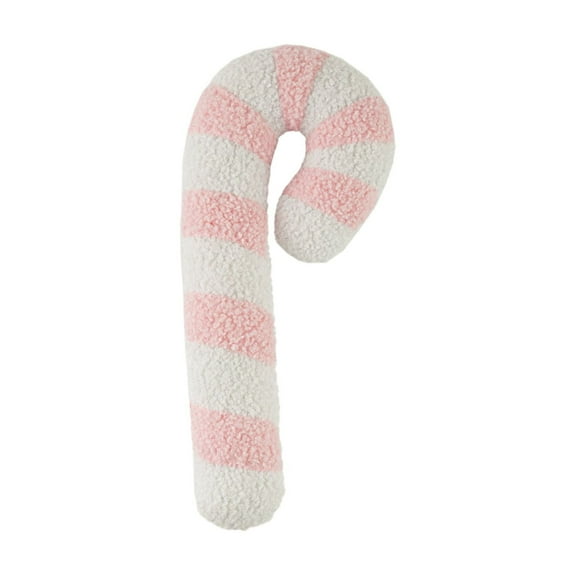 Gumesh 14"Candy Cane Throw Pillow, Christmas Candy Shaped Decorative Cushion for Sofa Couch, Soft Plush Holiday Decor