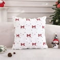 thumbnail image 1 of Gumesh 18x18 Inch Christmas Pillowcase Set , Red & Green Holiday Designs, Machine Washable Home Decor Cushion Cover for Sofa/Bed, 1 of 6