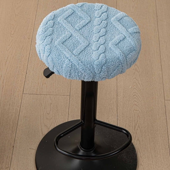 Gumesh 2-Pack Stool Covers Round, Elastic Bar Stool Covers Washable Stool Cushion Slipcover Stretchy Bar Chair Seat Cover for 12-14 Inch Chair, Blue