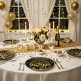 thumbnail image 1 of Gumesh 20-Pack Year's Eve Paper Plates 9 Inch - Black and Gold Disposable Party Plates for Dessert, Cake & Holiday Celebration Tableware, 1 of 6