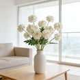 thumbnail image 1 of Gumesh 3 Pack Peonies Artificial Flowers Silk Peony Arrangement Bouquet for Wedding Centerpiece Garden Party Home Decor Elegant Vintage Fake Peonies(White), 1 of 6