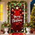 thumbnail image 1 of Gumesh 35x72 Inch Christmas Door Cover, Full Panel Holiday Scene Curtain for Front Door & Wall Decor - Festive Party Backdrop with Easy Installation for Indoor/Outdoor Use, 1 of 6