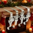 thumbnail image 1 of Gumesh 4-Pack Heavy-Duty Stocking Hangers for Fireplace, Extra-Long Christmas Mantel Hooks for Large Stockings, Damage-Free Hanging Clips, 1 of 4