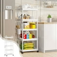 thumbnail image 1 of Gumesh 5-Tier Rolling Utility Cart | Mobile Organizer for Kitchen, Bathroom & Living Room | Storage Shelf, 1 of 6