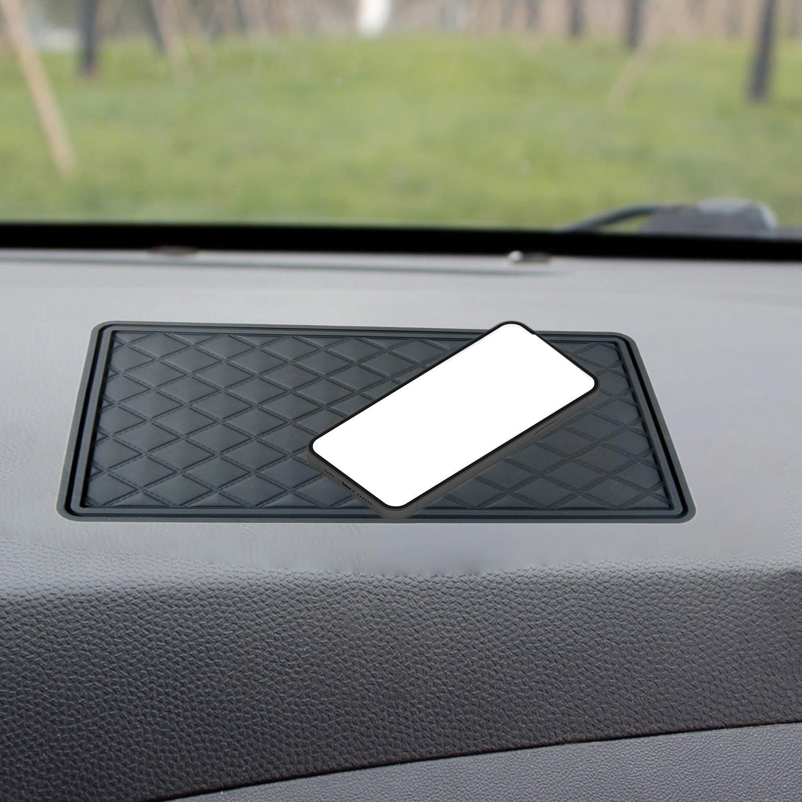 Tapis Anti-dérapant Pour Tableau De Bord Voiture - 30x15 Cm - Pour GPS, Téléphone, Clés - Adhésif Réutilisable - 11