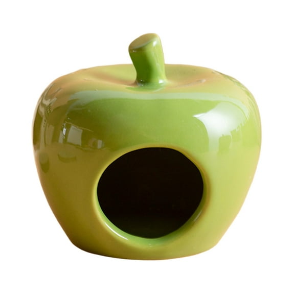 Gumesh -Shaped Ceramic Hamster Hideout, Natural Cooling Shelter for All Seasons, Decorative Cage accessory for Syrian Hamsters, Gerbils & Small Pets