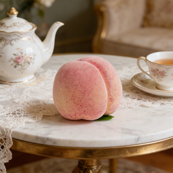 Gumesh Artificial Peach Simulation Fruit– Lifelike Fake Fruit for Home Decor, Photography Props for Table Centerpiece, Kitchen Shelf, Office Decoration