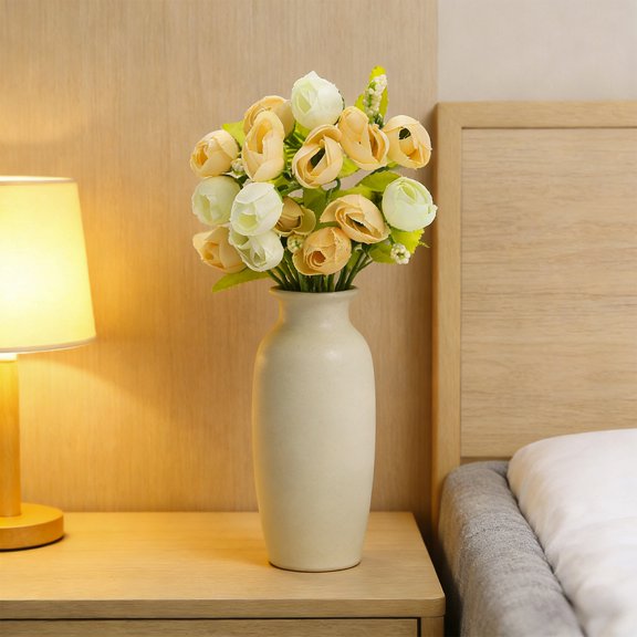 Gumesh Artificial Roses Bouquet, 9 Inch Fake Rose Flowers for Wedding Decorations, Living Room Arrangements, Centerpiece, Home Floral Decor