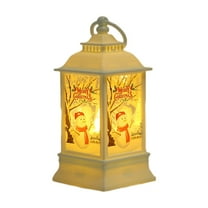 Gumesh Battery Operated LED Lantern Lights - Clear Christmas Hanging Decor for Tree, Home Party