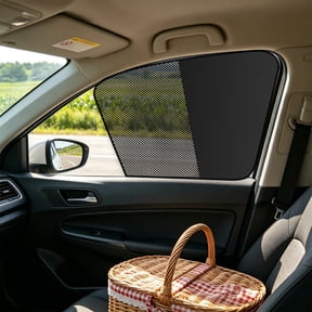 Gumesh Car Window Shades Magnetic - Universal Car Window Screen Mesh Side Window Sun Shade Automotive Window Sunshades for Driver Passenger