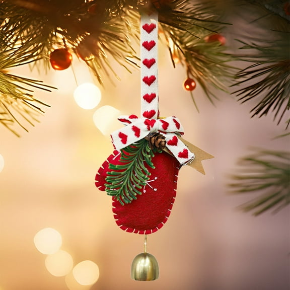 Gumesh Christmas Fragrant Wind Chimes - Small Scented Bells Hanging Ornament for Tree/Window, Aromatic Holiday Decor for Living Room & Restaurant