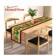 thumbnail image 1 of Gumesh Christmas Tablecloth 12x36 Inch, Waterproof Rectangular Table Cover for Indoor Outdoor Use, Festive Holiday Dining Decor for Party, Living Room, 1 of 3