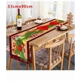 thumbnail image 1 of Gumesh Christmas Tablecloth 12x36 Inch, Waterproof Rectangular Table Cover for Indoor Outdoor Use, Festive Holiday Dining Decor for Party, Living Room, 1 of 3