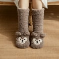 thumbnail image 1 of Gumesh Cozy Anti-Slip Gripper Socks for Women, Cute Sleeping & Lounge Socks with Warm Plush Interior, Non-Slip House Socks for Hardwood Floors, 1 of 2