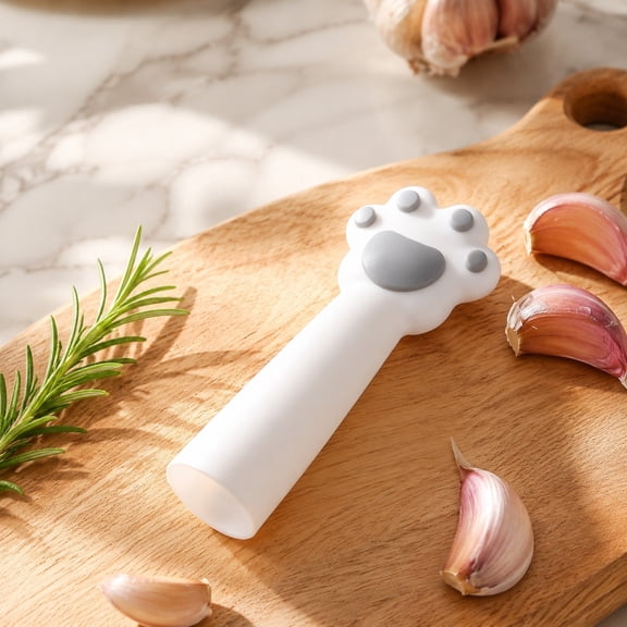 Gumesh Cute Cat Paw Silicone Garlic Peeler Easy Roller Tube Useful Garlic Odorfree Kitchen Tool