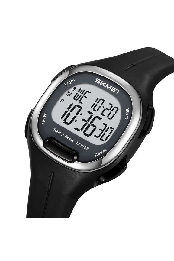 Digital Sports Watch For Men & Women- Waterproof with Backlight, for Running, Swimming, Hiking, Camping, Outdoor Fitness Watch with Stopwatch(Black)