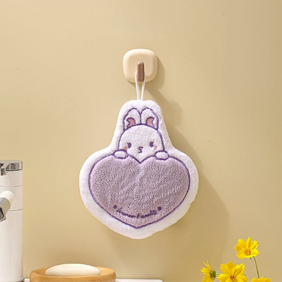 Gumesh Easter Themed Towel Set, Bunny & Egg Print Hand Towels for Kitchen & Bathroom - Festive Decorative Gift Set for Kids, Hostess & Spring Cleaning