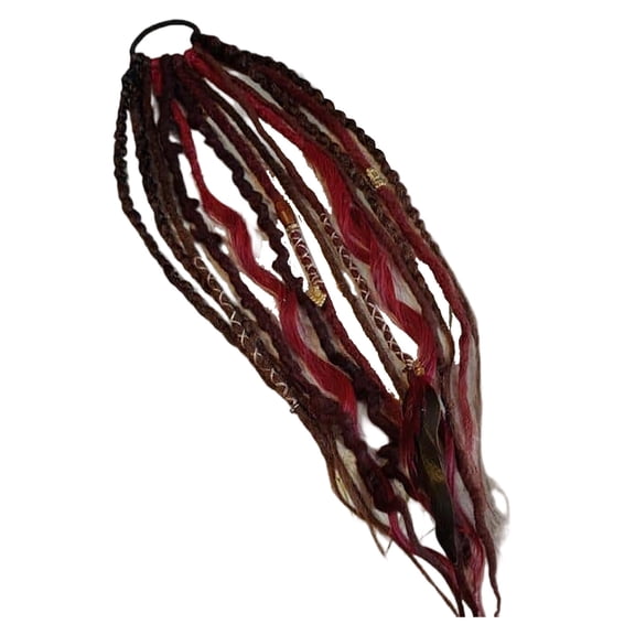 Gumesh Elastic Dread Ponytail - Soft Hair Ties for Women & Girls, Gentle Elastic Bands for Daily Use