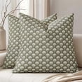 thumbnail image 1 of Gumesh Farmhouse Floral Pillow Covers 18x18 Inch, Country Botanical Throw Pillow Cover for Sofa Couch Bed Living Room, Rustic Vintage Flower Cushion Covers Cottage Home Decor, 1 of 7
