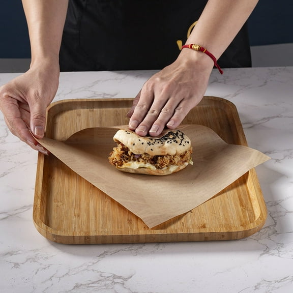 Gumesh Food-Safe Greaseproof Butcher Paper (100 Sheets) - 12x12" Sandwich/Fry Wrapping, Deli Basket Liners