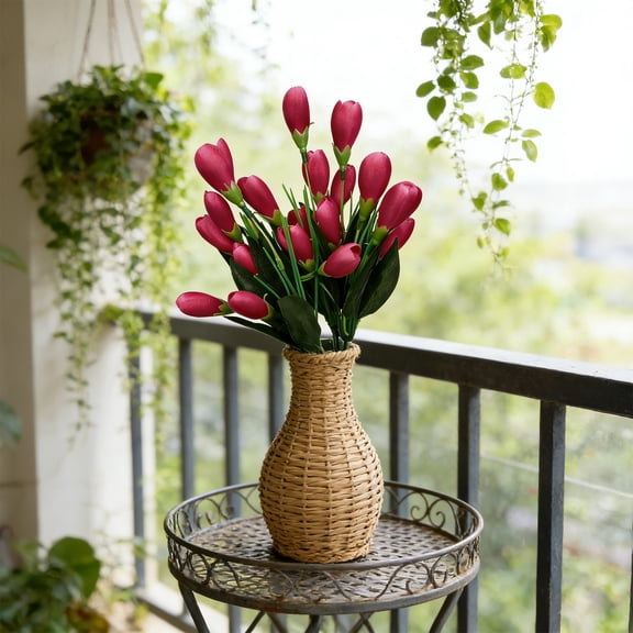 Gumesh Handmade Silk Wedding Flowers – Artificial Bouquets for Wedding Decor, Floor Standing Floral Arrangements for Aisle, Altar, Reception, Indoor Home Decor