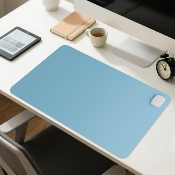 Gumesh Heated Desk Mat for Office & Home, Large Warming Keyboard & Mouse Pad, Student Desktop Heater