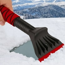 Gumesh Heavy Duty Car Snow Shovel and Ice Scraper, Winter Snow Removal Tool with Foam Grip, Efficient for Clearing Windshield & Car Roof