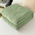thumbnail image 1 of Gumesh Heavy Weight Winter Blanket -39"×59“ Double Layer Raschel Throw for Extreme Softness & Warmth | Ultra Plush, Perfect for Bed, Sofa, and Cold Weather Comfort(Green), 1 of 6