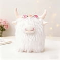 thumbnail image 1 of Gumesh Highland Cow Stuffed Animal Plush Toy - Cute Fluffy Brown Plushie - Soft Cotton Farm Animal Toys for Kids Girls Boys - Kawaii Room Decor Birthday, 1 of 7