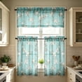 thumbnail image 1 of Gumesh Kitchen Curtains, Short Non-See-Through Privacy Tier Curtains, Light Filtering Semi Sheer Small Window Drapes for Bathroom Cafe, 3Pcs, 1 of 7