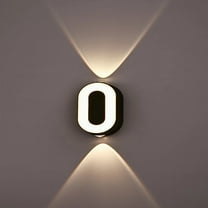 Gumesh LED House Number Sign, Waterproof Outdoor Wall Light with Changeable Numbers & Letters for Mailbox, Porch, Garden, and Storefront Address